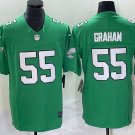 men's & youth Football Eagles Uniform #55 Brandon Graham Jerseys Kelly Green 2023 F.U.S.E. Shirts