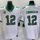 men's & youth Football Eagles Uniform #12 Randall Cunningham Jerseys White C patch F.U.S.E. Shirts