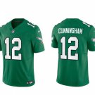 men's & youth Football Eagles Uniform 12 Randall Cunningham Jerseys Kelly Green 2023 F.U.S.E. Shirts