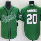 men's & youth Football Eagles Uniform #20 Brian Dawkins Jerseys Green Baseball CoolBase Shirts
