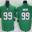 men's & youth Football Eagles Uniform #99 Jerome Brown Jerseys Kelly Green F.U.S.E. Limited Shirts