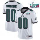 men's & youth Football Philadelphia Eagles Uniform #00 Custom Jerseys White Super Bowl LVII Shirts