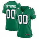 Women's Football Philadelphia Eagles Uniform #00 Custom Jerseys Kelly Green Limited ladys Shirts
