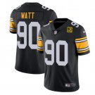men's & youth Football Steelers Uniform #90 T.J. Watt Jerseys Black 50th Years Limited Shirts