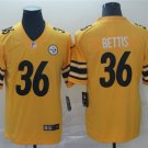 men's & youth Football Steelers Uniform #36 Jerome Bettis Jerseys Gold Inverted Legend Shirts
