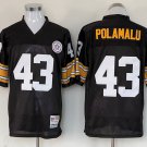 men's & youth Football Steelers Uniform #43 Troy Polamalu Jersey Vintage Black Throwback Mesh Shirts