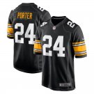 men's & youth Football Steelers Uniform #24 Joey Porter Jr. Jerseys Black 2023 Draft Limited Shirts