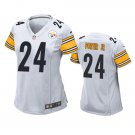 Women's Football Steelers Uniform #24 Joey Porter Jr. Jerseys White 2023 Draft Limited ladys Shirts