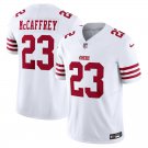 men's & youth Football 49ers Uniform #23 Christian McCaffrey Jerseys White F.U.S.E. Limited Shirts