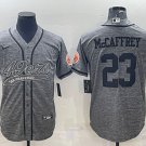 men's & youth Football 49ers Uniform #23 Christian McCaffrey Jerseys Grey Baseball CoolBase Shirts