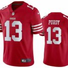 men's & youth Football 49ers Uniform #13 Brock Purdy Jerseys Scarlet Player Game Limited Shirts