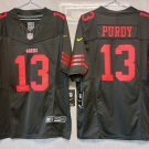 men's & youth Football 49ers Uniform #13 Brock Purdy Jerseys Black 2023 F.U.S.E. Limited Shirts