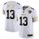 men's & youth Football 49ers Uniform #13 Brock Purdy Jerseys White 75th Anniversary Golden Shirts