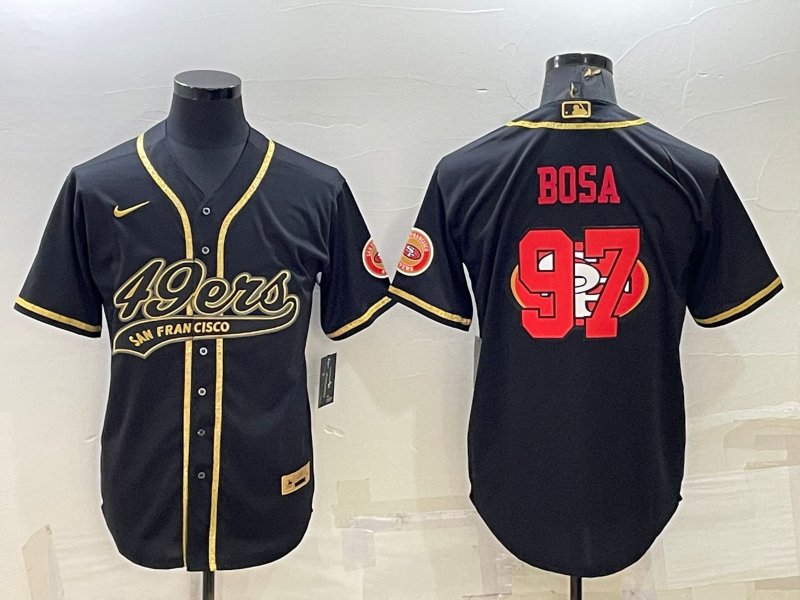 bosa jersey 49ers black