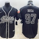 men's & youth Football 49ers Uniform #97 Nick Bosa Jerseys Black RFLCTV Baseball CoolBase Shirts