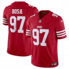 men's & youth Football 49ers Uniform #97 Nick Bosa Jerseys Scarlet 2023 F.U.S.E. Limited Shirts