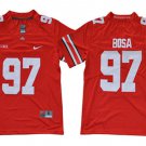 men's & youth Football Ohio Buckeyes Uniform #97 Nick Bosa Jerseys Red College Limited Shirts