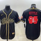 George Kittle Black 2023 F.U.S.E. Stitched Jersey - clothing