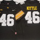 men's & youth Football Hawkeyes Uniform #46 George Kittle Jerseys Black College Game Limited Shirts