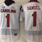 men's & youth Football Gamecocks Uniform #1 Deebo Samuel Jerseys White College Game Limited Shirts