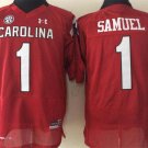 men's & youth Football Gamecocks Uniform #1 Deebo Samuel Jerseys Maroon College Game Limited Shirts