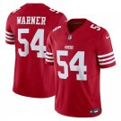 men's & youth Football 49ers Uniform #54 Fred Warner Jerseys Scarlet 2023 F.U.S.E. Limited Shirts