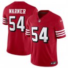 men's & youth Football 49ers Uniform #54 Fred Warner Jerseys Scarlet 2023 F.U.S.E. Limited Shirts
