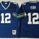 men's & youth Football Seahawks Uniform 12th Fan Jersey Vintage Black Throwback M&N Mesh Shirts
