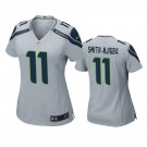 Women's Football Seahawks Uniform #11 Jaxon Smith-Njigba Jerseys Gray 2023 Limited ladys Shirts