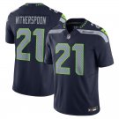 men's & youth Football Seahawks Uniform #21 Devon Witherspoon Jerseys Navy F.U.S.E. Limited Shirts