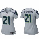Women's Football Seahawks Uniform #21 Devon Witherspoon Jerseys Gray Game Limited ladys Shirts