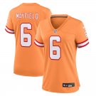 Women's Football Buccaneers Uniform #6 Baker Mayfield Jerseys Orange Game 2023 Limited ladys Shirts
