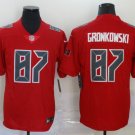 men's & youth Football Buccaneers Uniform #87 Rob Gronkowski Jerseys Red Color Rush Limited Shirts