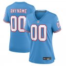 Women's Football Tennessee Titans Uniform #00 Custom Jerseys Oilers Blue 2023 F.U.S.E. ladys Shirts