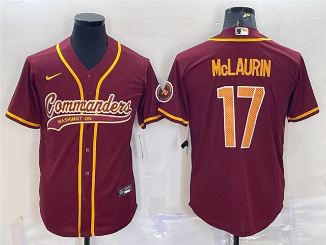 men's & youth Football Commanders Uniform #17 Terry McLaurin Jerseys Burgundy Baseball Cool Shirts