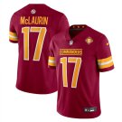 men's & youth Football Commanders Uniform #17 Terry McLaurin Jerseys Burgundy 90th Years Shirts