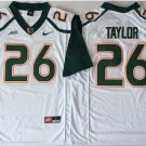 men's & youth Football Hurricanes Uniform #26 Sean Taylor Jerseys White College Limited Shirts