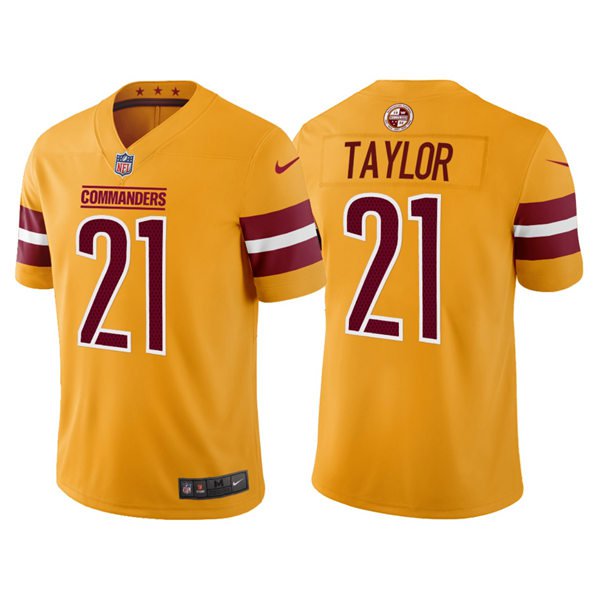men's & youth Football Commanders Uniform #21 Sean Taylor Jerseys Gold Inverted Legend Shirts