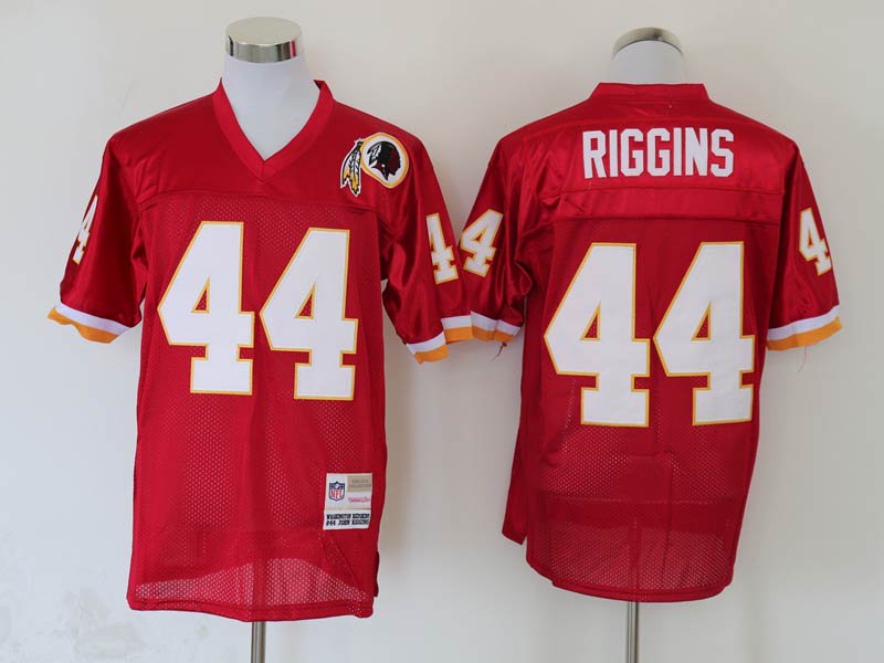 men's & youth Football Redskins Uniform #44 John Riggins Jerseys Vintage Red Throwback Mesh Shirts