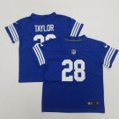 toddler Football Activewear Colts Uniform #28 Jonathan Taylor Jerseys Royal Limited kids Shirts