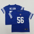 toddler Football Activewear Colts Uniform #56 Quenton Nelson Jerseys Royal Limited kids Shirts
