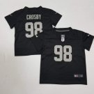 toddler Football Activewear Raiders Uniform #98 Maxx Crosby Jerseys Black Limited kids Shirts