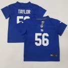 toddler Football Activewear NY Giants Uniform #56 Lawrence Taylor Jerseys Royal Limited kids Shirts