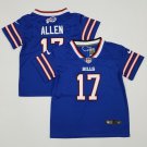 toddler Football Activewear Bills Uniform #17 Josh Allen Jerseys Royal Limited kids Shirts