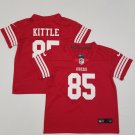 toddler Football Activewear SF 49ers Uniform #85 George Kittle Jerseys Red Limited kids Shirts