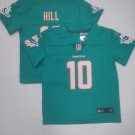 toddler Football Activewear Dolphins Uniform #10 Tyreek Hill Jerseys Aqua Limited kids Shirts