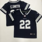 toddler Football Activewear Cowboys Uniform #22 Emmitt Smith Jerseys Navy Limited kids Shirts