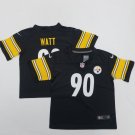 toddler Football Activewear Steelers Uniform #90 T.J. Watt Jerseys Black Limited kids Shirts