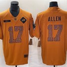 men's Football Activewear Bills Uniform #17 Josh Allen Jerseys 2023 Brown Salute Service Shirts