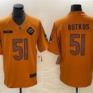 men's Football Activewear Bears Uniform #51 Dick Butkus Jerseys 2023 Brown Salute Service Shirts
